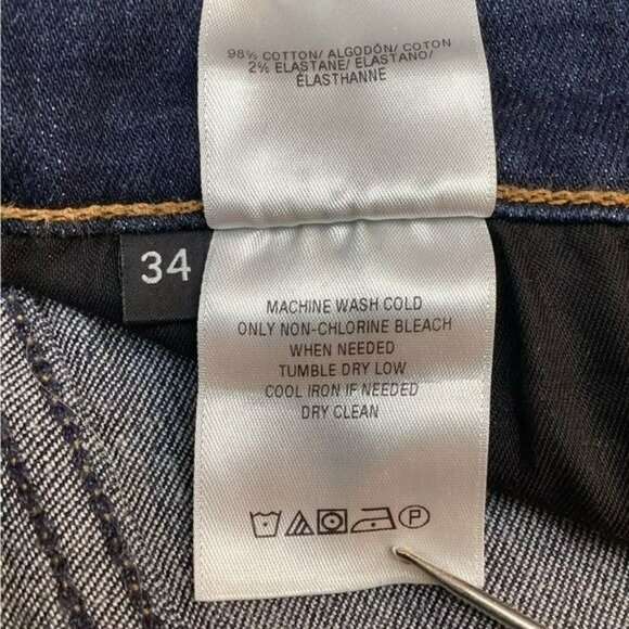 Hudson Blake Slim Straight Jeans 34 Mens Denim Pants 98% Cotton & 2% Elastane - Picture 11 of 13